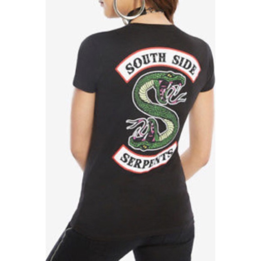 Riverdale Southside Serpents Black V Neck T-Shirt